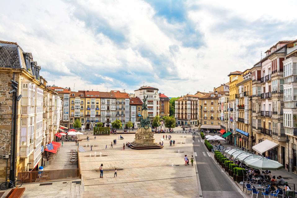 Virgen Square in Vitoria, spain Virgen Square in Vitoria, spain